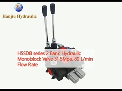HSSD8シリーズ2 バンク 液圧単ブロックバルブ 31.5Mpa 80 L/min 流量