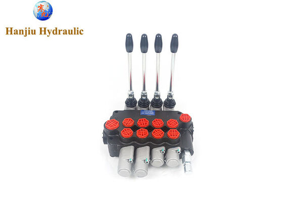  Hydraulic Monoblock Valve P80,4 levers, 2levers with manual control 2levers with floating control