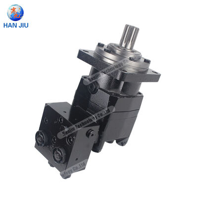 Hydraulic Motor with External Relief Valve, BMT-160-4-FC-M1, 160 ml/r, 4-Hole Mounting Flange, Splined Shaft