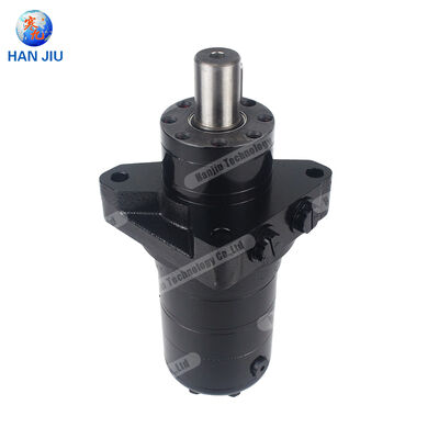 Hydraulic Motor with built-in brake, BMR series with needel bearing, 160 ml/r, wheel mounting flange, Key shaft， 7/8-14 UNF Port A and B