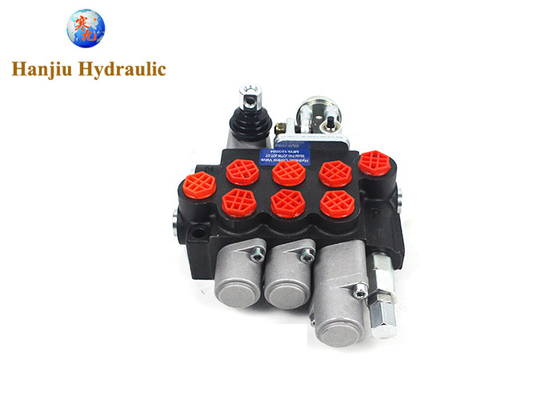 モノブロック方向制御バルブ 40 L/Min 11GPM 3 スロール 4 ポジション ダブルアクション + ジョイスティック